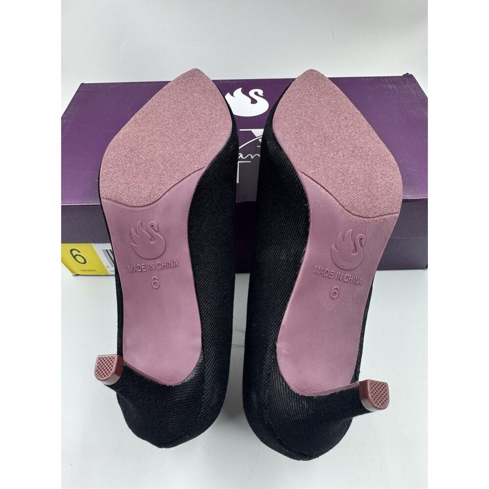 New Gloria Vanderbilt Women's Marilyn Pumps Black Closed Toe Heels Sz 6 Shoes - Picture 9 of 15